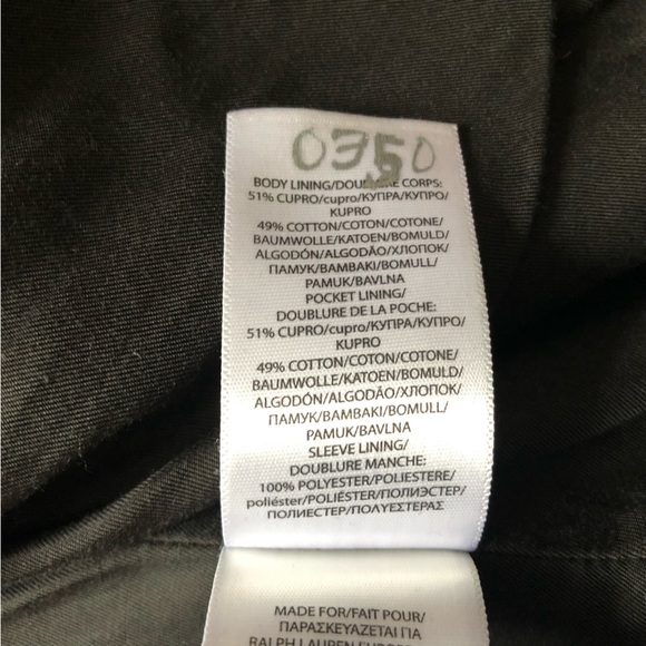 NWOT Polo Ralph Lauren Black Cow Hide Biker Leather Jacket - Picture 12 of 16